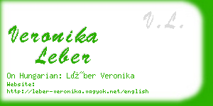 veronika leber business card